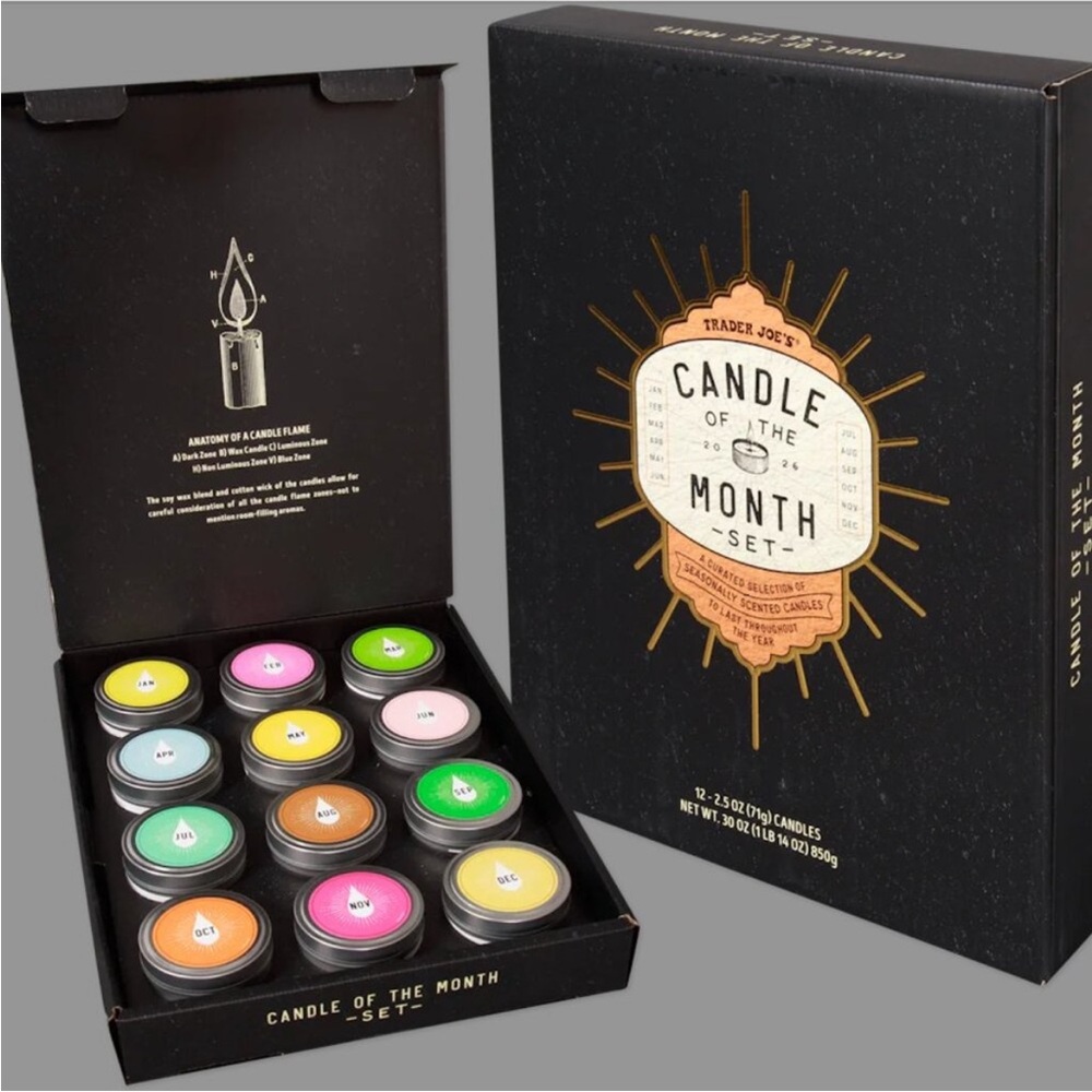 Candle of the Month Set by Trader Joe's - Multicolor